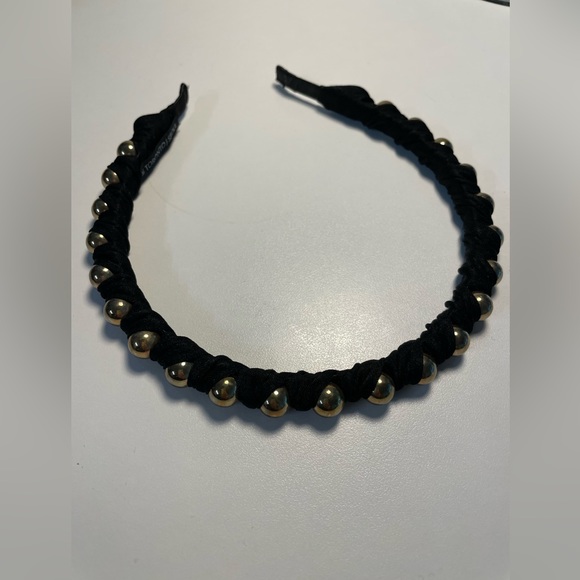 Black and Gold Headband - Picture 1 of 4